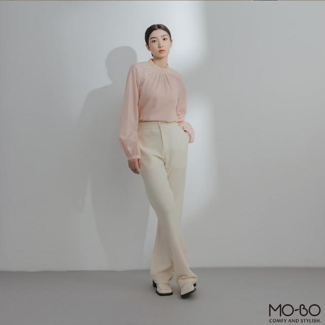 【MO-BO】時髦瘦瘦微喇叭長褲