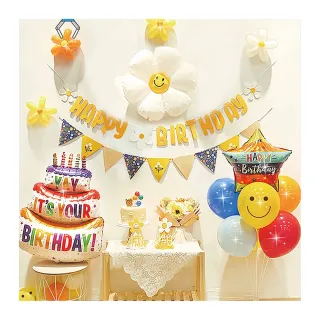 【阿米氣球派對】繽紛主題生日氣球套餐組(氣球 生日氣球 生日佈置)