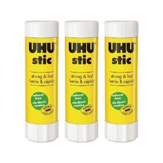 【德國 UHU】口紅膠 大 40g 無毒性 3支 /組 UHU-014(德國製)