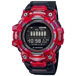 【CASIO 卡西歐】G-SHOCK 手機藍牙連線多功能運動錶 禮物 開學(GBD-100SM-4A1)