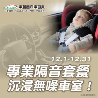 【組合套餐】超靜音隔音 五門進階版 車縫隙較大適用 送安裝(車麗屋)