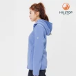 【Hilltop 山頂鳥】保暖刷毛連帽外套 女款 藍｜PH22XF07ECE0