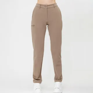 【Hilltop 山頂鳥】防潑水保暖彈性長褲 女款 卡其｜PH31XFP6ECN0