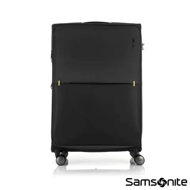 【Samsonite 新秀麗】28吋 STRARIUM 摩登簡約前開式可擴充布面軟殼防潑水行李箱/布箱(多色可選)