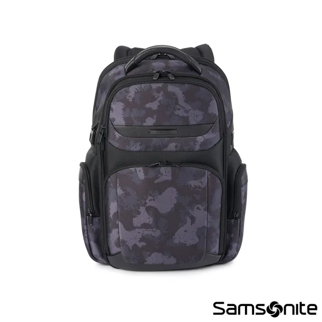 【Samsonite 新秀麗】PRO-DLX 6 防彈尼龍防潑水可擴充商務極輕筆電後背包17.3吋(多色可選)
