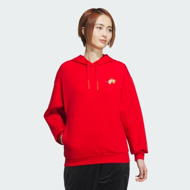 【adidas 愛迪達】CNY 連帽上衣 帽T 女 JE6101