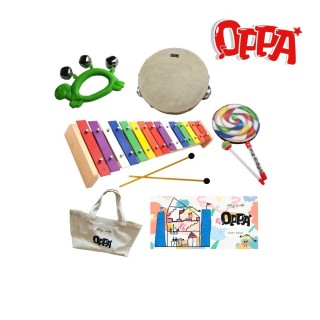 【OPPA】CPC、SGS檢驗認證 兒童敲敲組／奧福樂器 品質保證(15音彩虹鐵琴 兒童樂器 幼兒律動樂器)