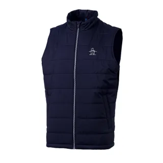 【Munsingwear】企鵝牌 男款深藍色輕量鋪棉背心MGSL6502