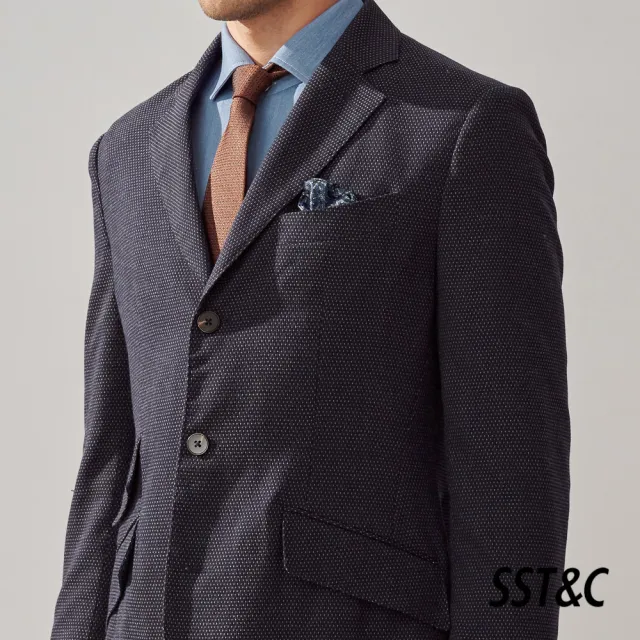 【SST&C】男裝 藏青點點休閒西裝外套0612309005(換季55折)