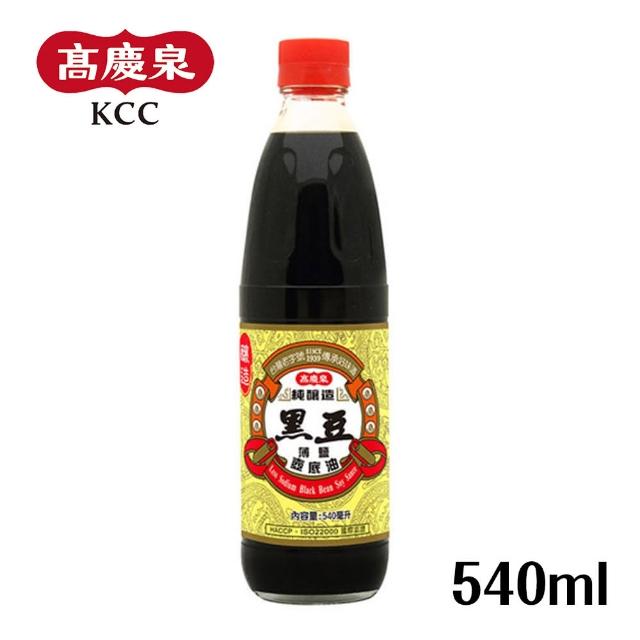 【高慶泉】黑豆薄鹽壺底油540ml(釀造醬油)