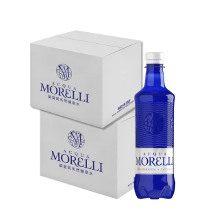 即期品【ACQUA MORELLI 莫雷莉】義大利天然礦泉水PET瓶裝500mlx2箱 共48入(效期至2024.05.23)