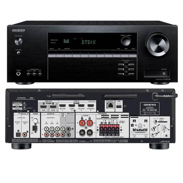 【ONKYO】7.2聲道 8K網路影音環繞擴大機TX-NR5100(釪環公司貨)