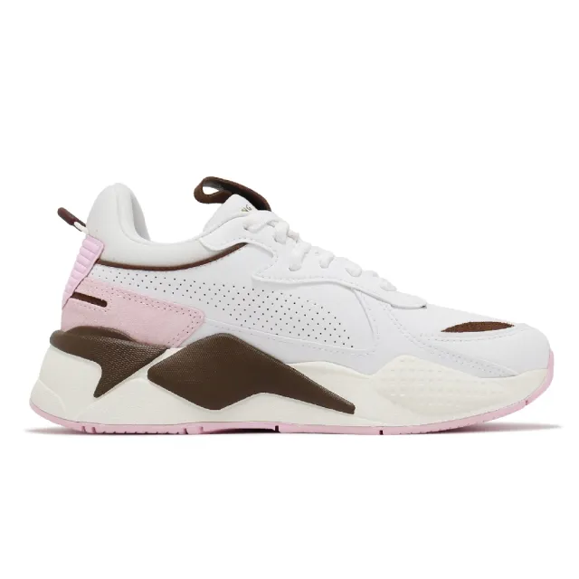 【PUMA】休閒鞋 RS-X Preppy Wns 女鞋 白 粉 棕 拼接 增高 復古 老爹鞋(391092-02)