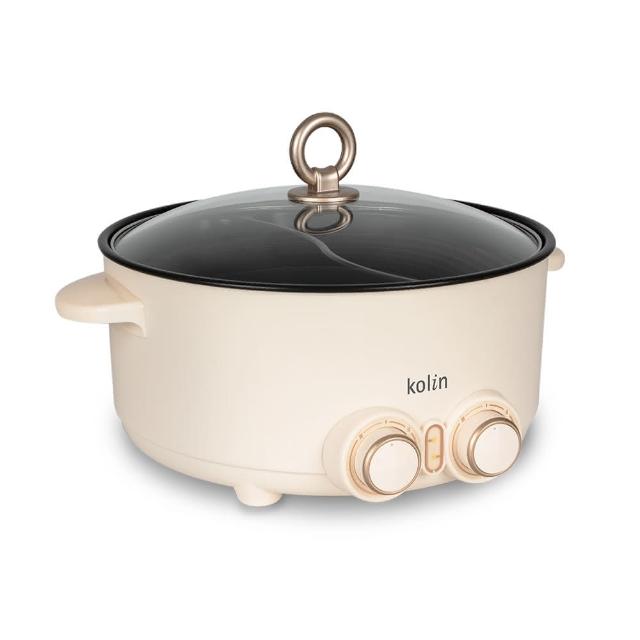 KOLIN 歌林 KHL-SD2368 萬用鍋,適合4人家庭使用,容量充足,內鍋採用不沾塗層合金材質,易清潔不黏鍋。尺寸320x323x200mm,重量僅2.2kg,輕巧方便收納。功率900-1000W,110V/60Hz,中國製造,保固1年,BSMI許可字號R39344。完美適用蒸煮煮飯等多功能料理,是忙碌家庭的理想廚房夥伴。 KOLIN歌林 KHL-SD2368
