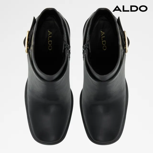 【ALDO】LARAH-百搭復古中筒靴-女靴(黑色)