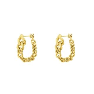 【Olivia Yao Jewellery】金色鎖鍊耳環(Ouro)