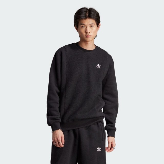 【adidas 愛迪達】運動服 圓領套頭衫 男上衣 ESS+ CREW RVS(II5800)