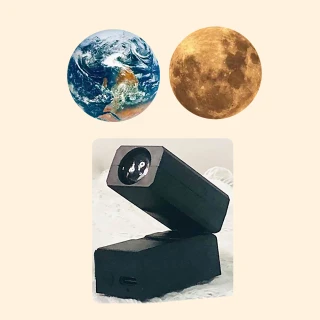 【氛圍大師】地球月球星球燈投影燈-附膜片2張(LED小夜燈 氣氛燈 生日禮物 拍攝道具 居家裝飾 情人節)