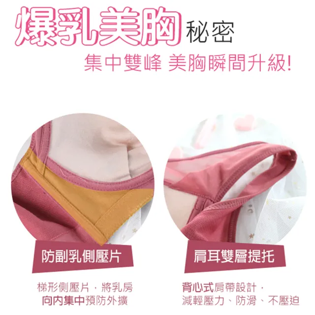 【Daima 黛瑪】現貨出清 無鋼圈 成套 100%天然蠶絲A-E/透氣機能內衣/集中包覆提托大罩杯/ABCDE罩(粉色)