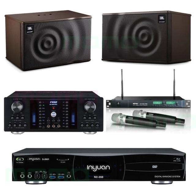 【音圓】N2-350+FNSD AK-8800 PRO+ACT-869+JBL MK08(4TB伴唱機+擴大機+無線麥克風+卡拉OK專用喇叭)