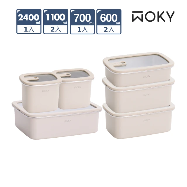 野田琺瑯 長方型淺型琺瑯保鮮盒保存容器 超值兩件組(M+L尺