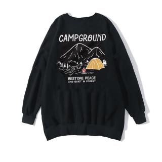 【Dition】彩色帳棚CAMP大學T 天幕野營長袖上衣(oversize 男女可穿)