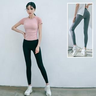 【BODYAIR】寬腰收腹口袋蜜桃褲(運動.健身.慢跑)