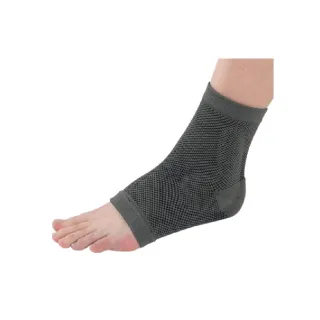 【海夫健康生活館】居家 肢體護具 未滅菌 居家企業 竹炭矽膠 護踝 M號 雙包裝(H0062)