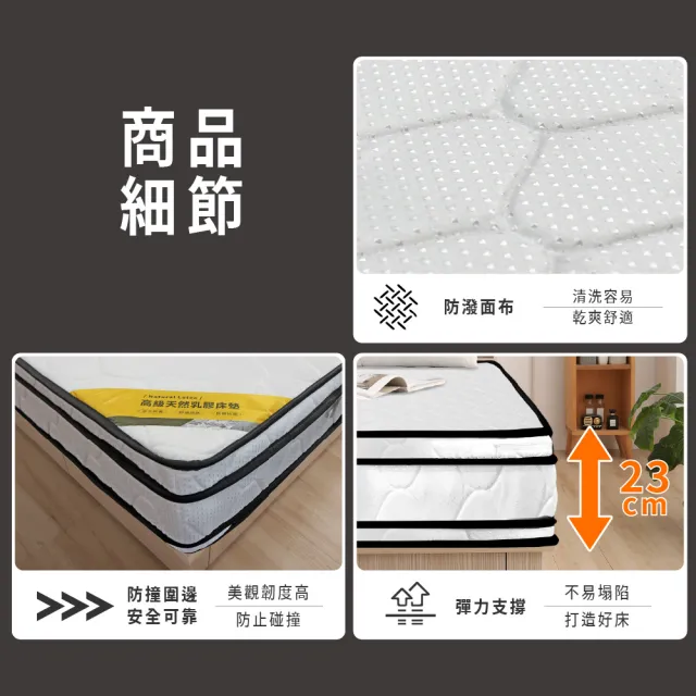 【ASSARI】瑪爾斯真四線3M防潑水乳膠獨立筒床墊(單大3.5尺)