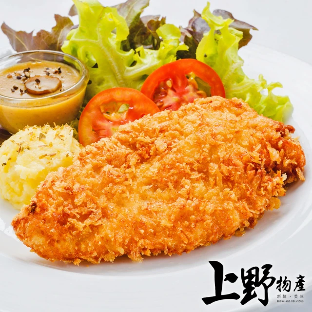 上野物產 40片 裹粉無骨雞腿排(100g±10%/片 雞腿排 雞腿 雞肉)