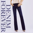 【BRAPPERS】女款 新美腳 ROYAL系列-中腰彈性喇叭褲(深藍)
