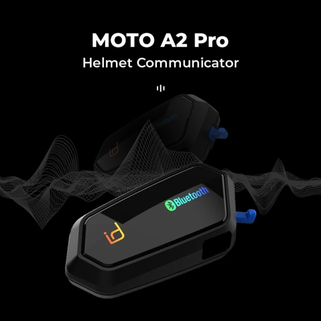ID221 MOTO A2 Pro安全帽藍牙耳機(高音質/混音/雙人對講/防水/無線對講/音樂共享)
