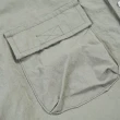 【5th STREET】男裝多口袋設計短袖襯衫-綠色(山形系列)