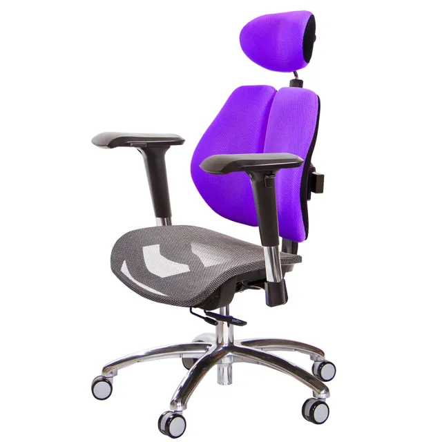 GXG 吉加吉】高雙背網座工學椅鋁腳/4D金屬扶手(TW-2806 LUA7) - momo 