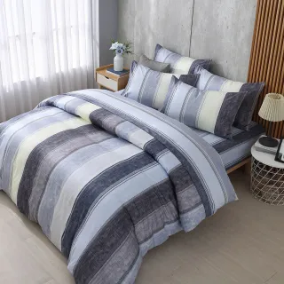 【HongYew 鴻宇】100%美國棉 薄被套床包組-亞岱爾(雙人)