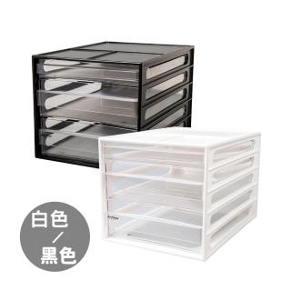 【SHUTER 樹德】桌上型檔案資料櫃/A4-3抽/DD-1221/黑/白(A4桌上檔案櫃-臺灣製造)