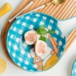 【CW LIFEGROUP 可營生活選物】日系珍珠兔兔陶瓷餐盤組(陶瓷盤 盤子 餐盤 牛排盤 西餐盤 陶瓷碗 交換禮物)