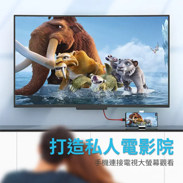 【聆翔】iPhone Lightning 轉HDTV 轉接線(清晰 同步 隨插即用 轉接頭 適用HDMI線接口之設備)