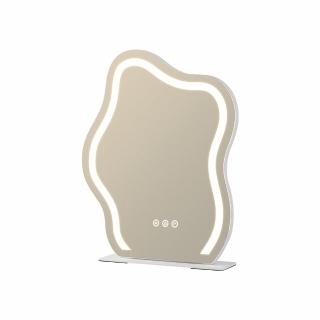 【聚優】雲朵化妝鏡(雲朵化妝鏡子帶燈梳妝臺鏡輕奢臺式桌面智慧LED燈臺式梳妝鏡)