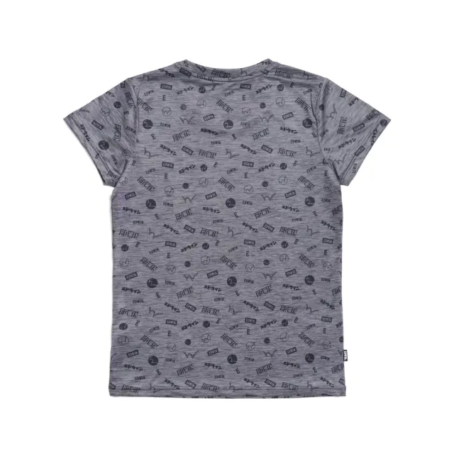 【EDWIN】女裝 涼感系列 滿版圓領短袖T恤(暗灰色)