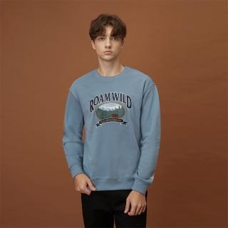 【GIORDANO 佐丹奴】男裝大學TEE Roamwild系列(51 靜謐藍)