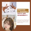 【耶誕快樂】聖誕馴鹿絨毛髮夾-1對(麋鹿 飾品 造型 髮飾 頭飾 裝飾 裝扮 成人 聖誕節服裝)