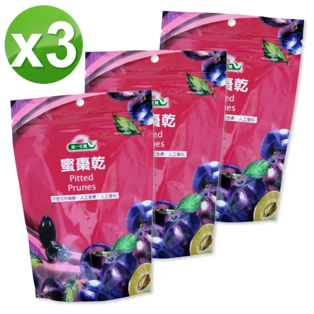 【統一生機】蜜棗乾250gx3