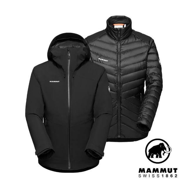 【Mammut 長毛象官方直營】Convey 3in1 HS Hooded Jkt W GTX兩件式防水保暖外套 女款 黑色 #1010-29060