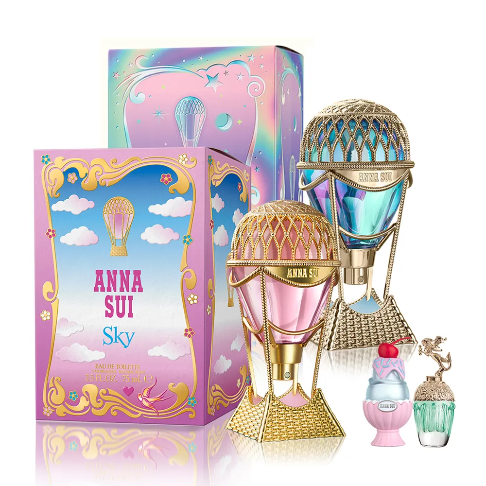 【ANNA SUI 安娜蘇】綺幻飛行/綺幻星夜淡香水75ml任選(贈童話美人魚小香x1+果漾聖代小香x1.專櫃公司貨)