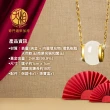 【天相】玉髓晨曦環心項鍊(新年/生日/金鑲玉/飾品/黃金/禮物/禮盒/奇門遁甲/氣質/特降/自信)