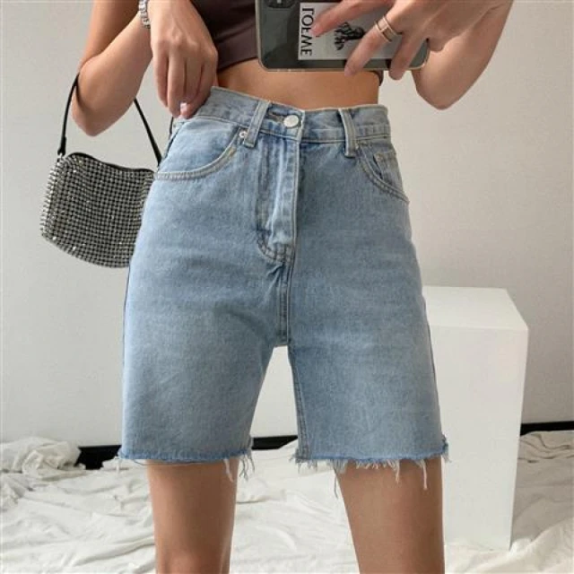 女牛仔褲五分