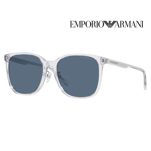 EMPORIO ARMANIEMPORIO ARMANI 亞曼尼 易烊千璽廣告透明款 時尚太陽眼鏡 EA4206D 5893/80 透明框抗UV藍灰鏡片 公司貨