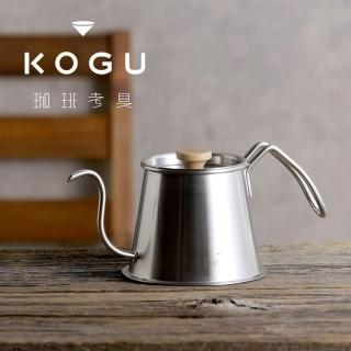 【kogu 珈琲考具】細嘴手沖咖啡壺含蓋-500ml(精巧的s形4.5mm超細壺嘴)