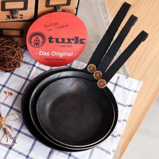 【TURK】手工職人專業經典一體成型 熱鍛平底鍋長柄24cm 65524(台灣獨家總代理經銷)